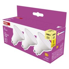 Multipack LED žárovek Emos Classic GU10 MR16 3W (3ks)