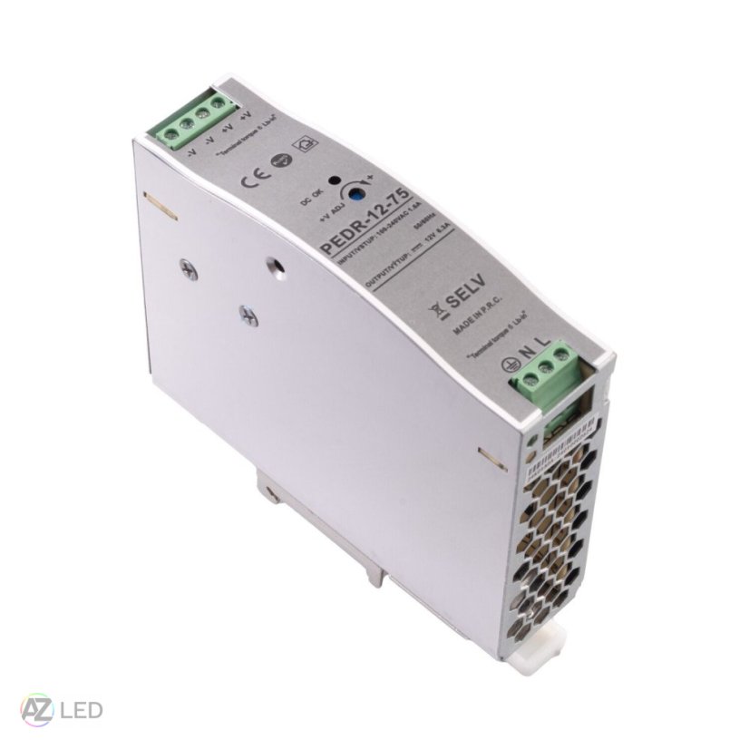 Trafo pro zapojení LED osvětlení 12V 75W na DIN lištu