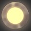 LED panel RONDO BASIC 3W 85mm stříbrný
