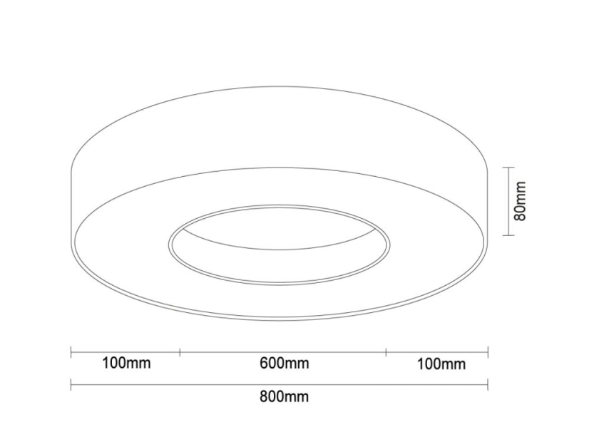LED stropní svítidlo 80W - CL7462