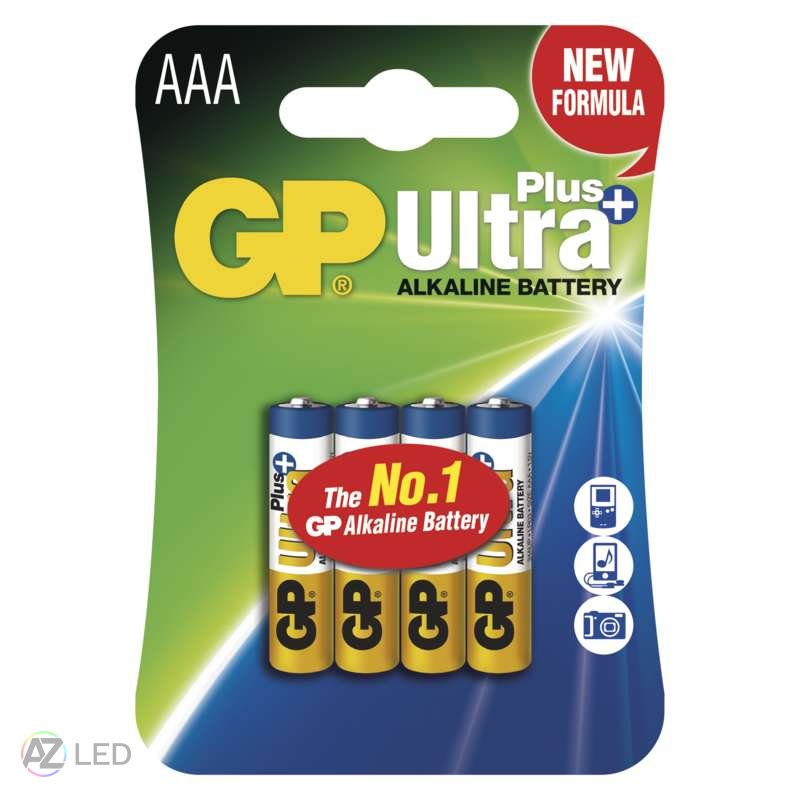 Alkalická mikrotužková baterie GP Ultra Plus LR6 (AAA) 4ks