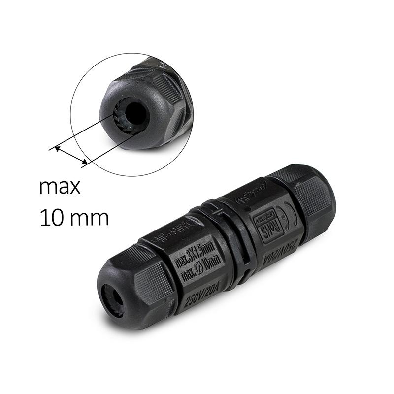 Kabelová spojka 3x1,5 mm IP67