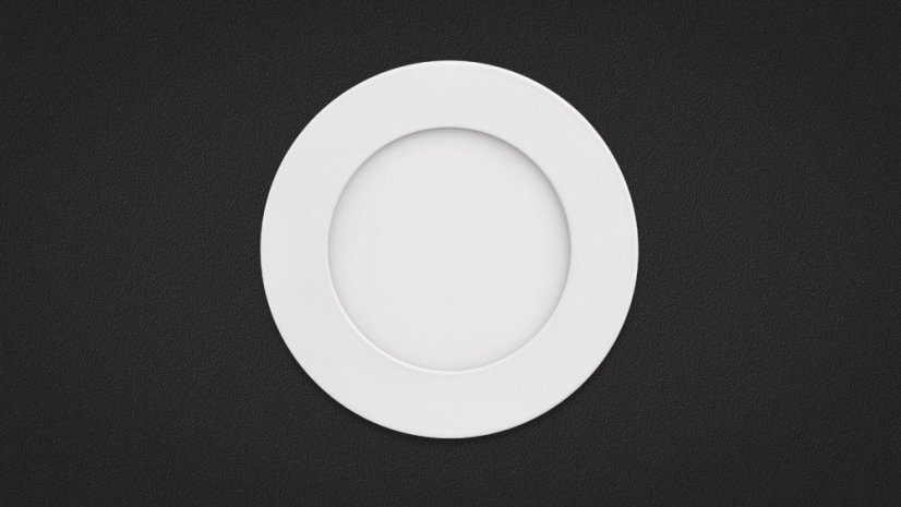 LED panel RONDO BASIC 6W 120mm stříbrný - Barva světla: Denní bílá