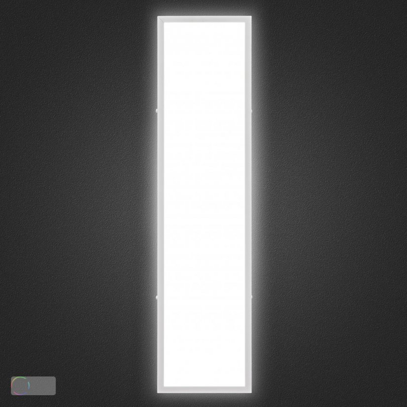 LED panel přisazený QUADRA LONG 48W 1200x300mm bílá denní bílá_rozsvícené