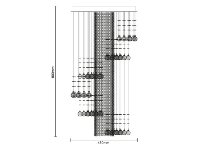 Křišťálový lustr NAURU 24W - N3011