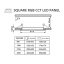 LED panel vestavný čtvercový černý 24V 36W RGBCCT 300x300mm