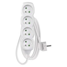 Prodlužovací kabel bílý 1,5 - 10m 4x zásuvka