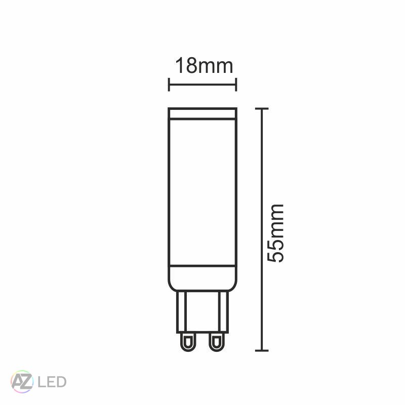 LED žárovka 5-50W 520lm G9