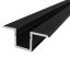 Vestavný LED profil - P6-4 mini černý