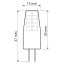 LED capsule 2,3-25W 3000K 300° G4