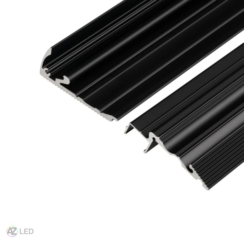 Schodišťový LED profil - ST2 černý