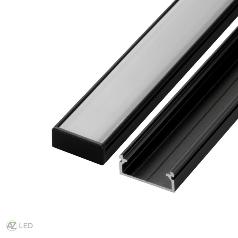 Nástěnný LED profil - N14 černý