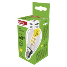 LED žárovka Emos Filament E14 Mini Globe 5,9W