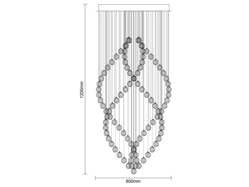 Křišťálový lustr NAURU 30W - N3014 Křišťálový lustr NAURU 30W - N3014