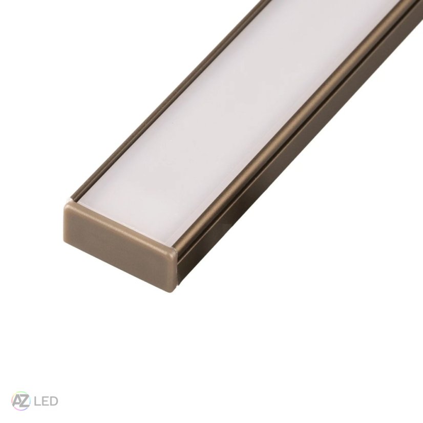 Nástěnný LED profil - N14 bronzový