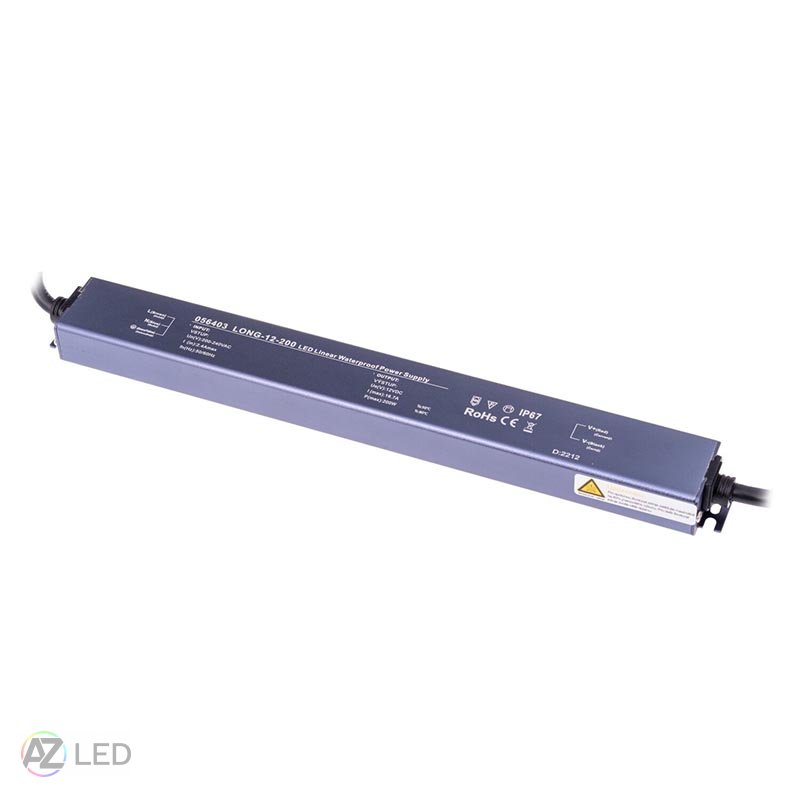 Trafo pro zapojení LED osvětlení 12V 200W LONG IP67