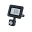 LED reflektor 10W IP44 + PIR senzor 4000K černý