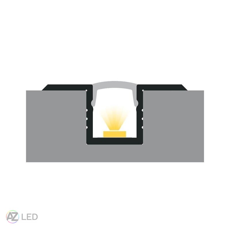 Vestavný LED profil - P6-4 mini stříbrný