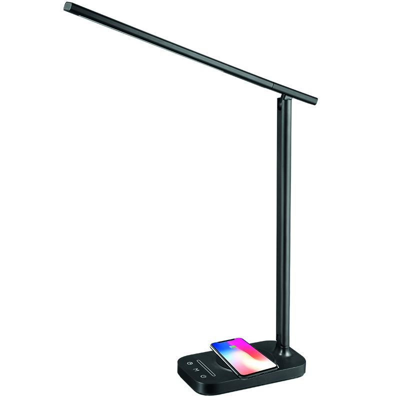 LED lampa JENY stmívatelná s časovačem, bezdrátovým nabíjením a USB 8W