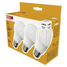 Multipack LED žárovek Emos Basic E27 A60 8,8W (3ks)