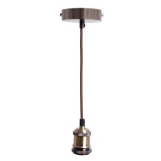 Objímka E27 / 1m / bronzová - BH662H