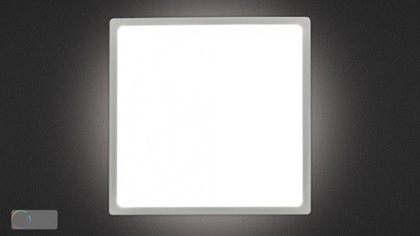 LED panel 8W SQUARE CLASSIC SLIM 90x90mm bílý Denní bílá