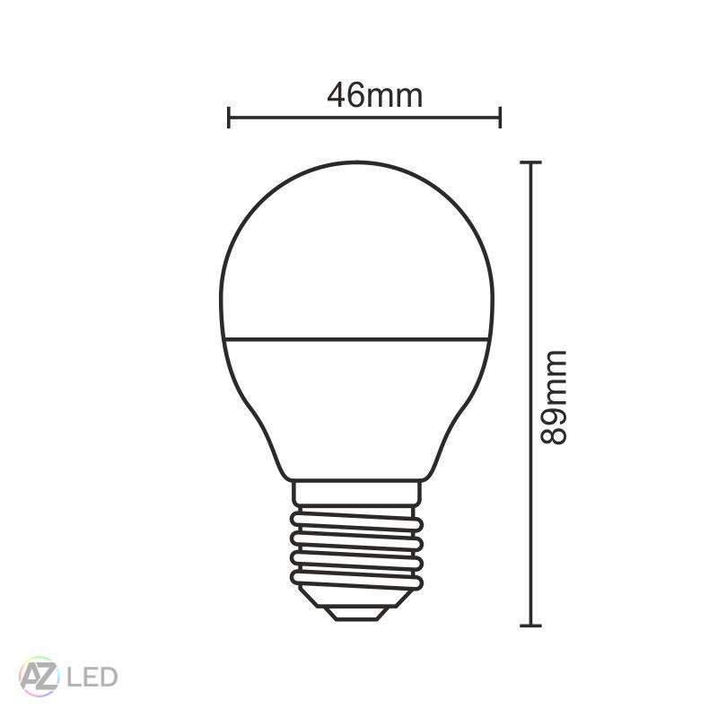 LED žárovka G45 8-60W 160° E27 - Barva světla: Teplá bílá