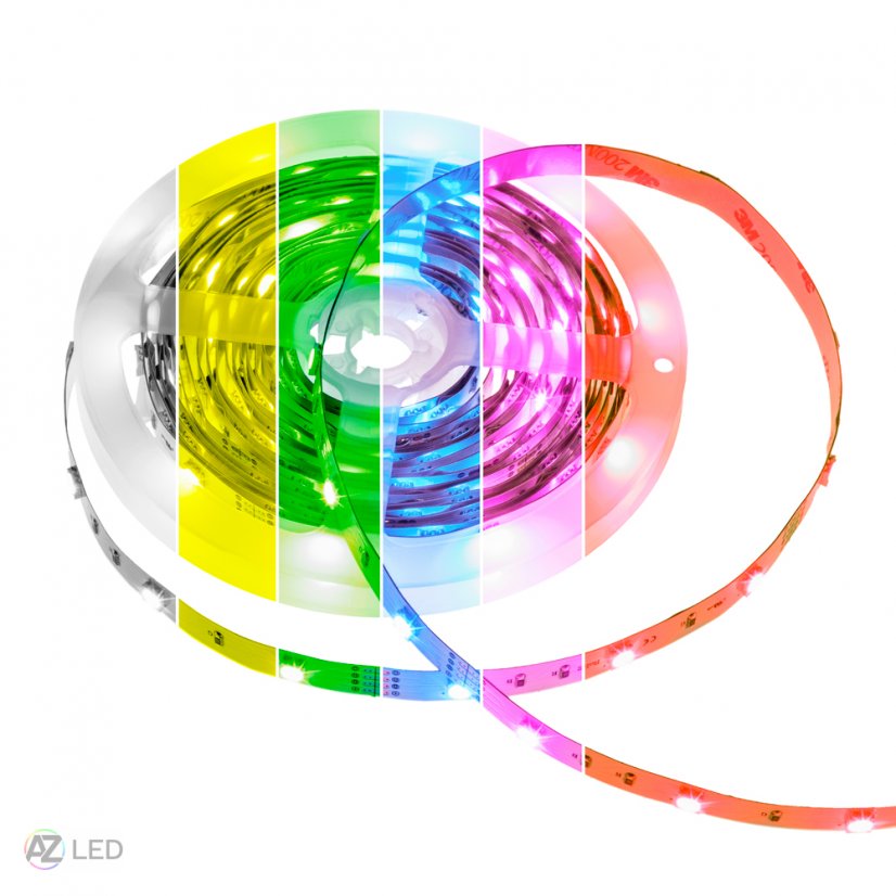 RGB LED pásek 7,2W 150SMD vnitřní sekce multicolor