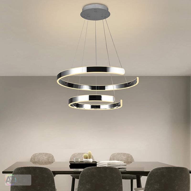 Závěsné LED svítidlo J4328 120W s dálkovým ovladačem - Barva: Černá