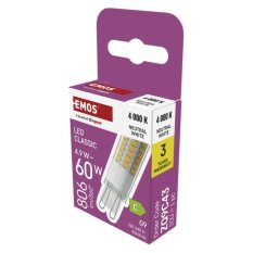 LED žárovka Emos Classic G9 JC 4,9W