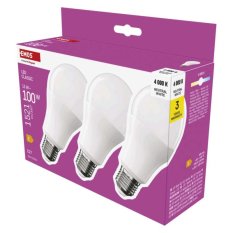 Multipack LED žárovek Emos Classic E27 A60 13W (3ks)