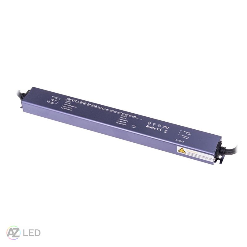 Trafo pro zapojení LED osvětlení 24V 200W LONG IP67