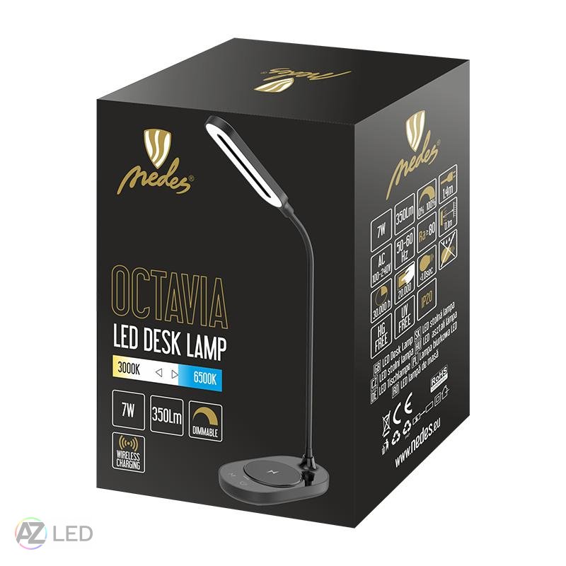 LED lampička OCTAVIA 7W 350lm 3000 - 6500K stmívatelná s bezdrát. nab.