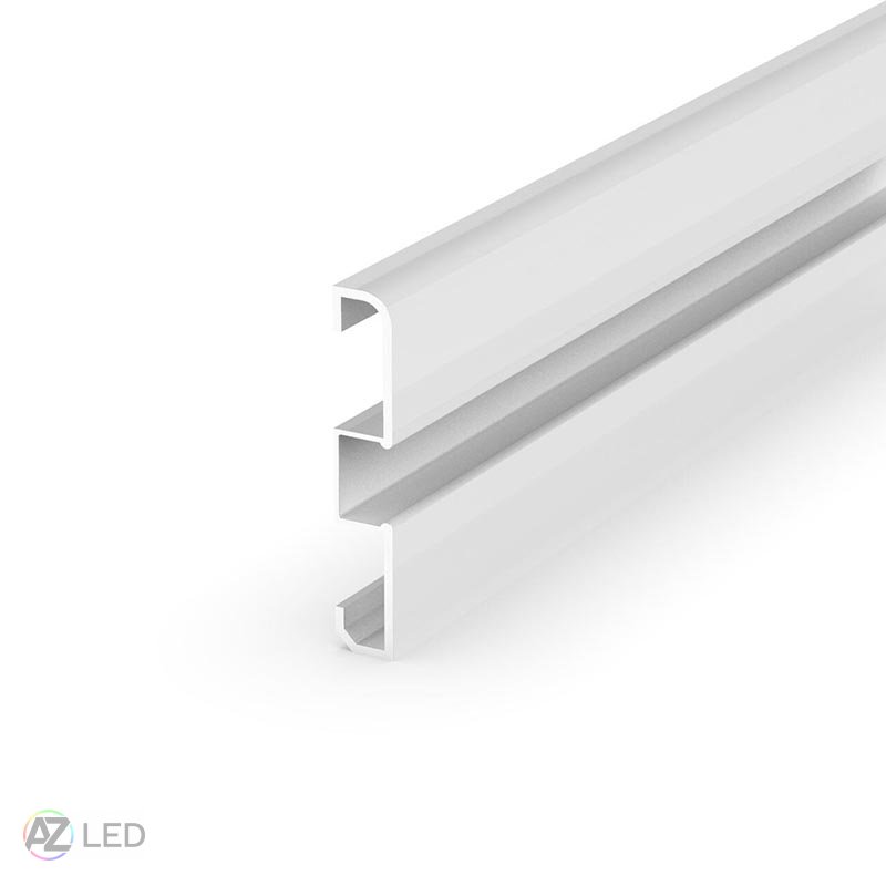 Soklový LED profil P15-1 bílý - Délka: 1000 mm