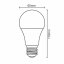 LED žárovka A60 12-85W 270° E27