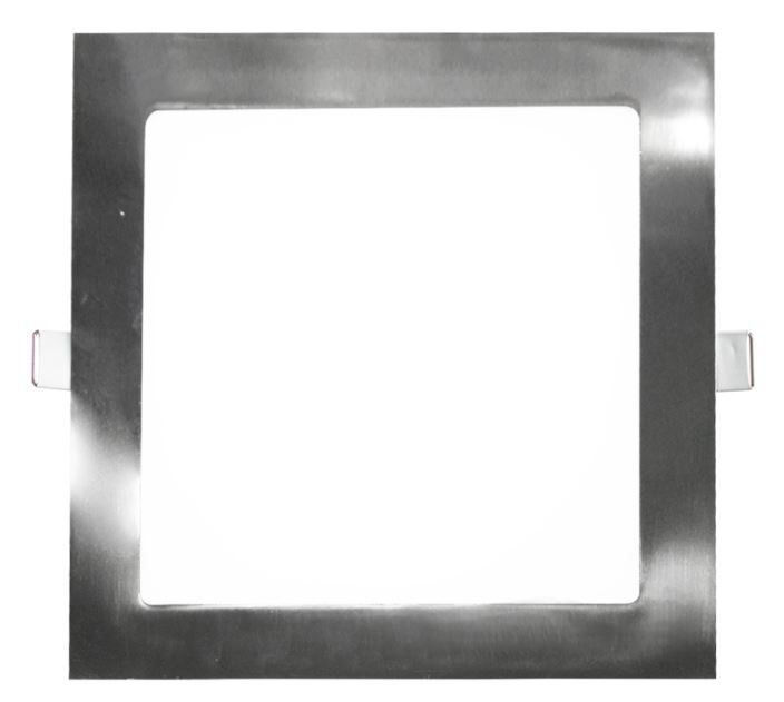 LED panel SQUARE BASIC 18W 220x220mm stříbrný - Barva světla: Denní bílá