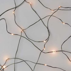 LED vánoční nano řetěz zelený 4m venkovní s časovačem