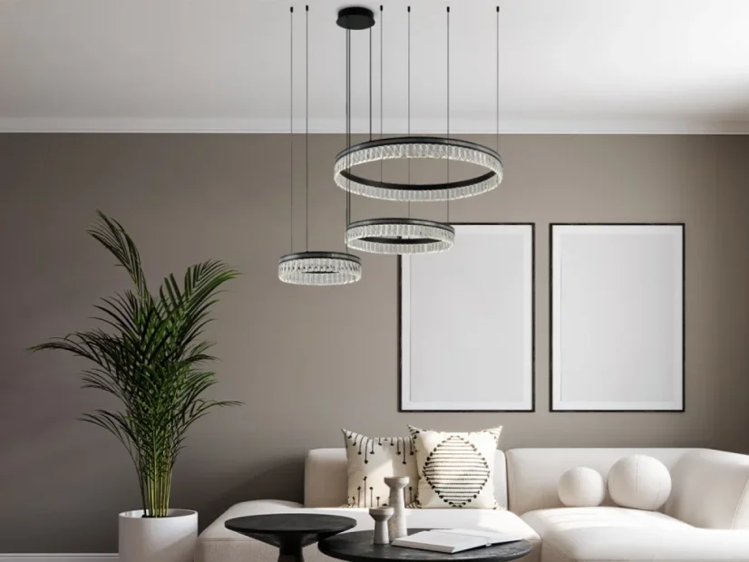 THALIA křišťálový závěsný lustr - N2105