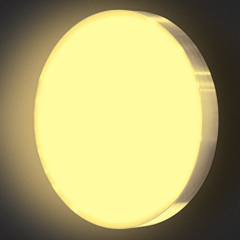 LED svítidlo 18W LENS PP TRICOLOR 345mm s MV čidlem ze strany teplá bílá