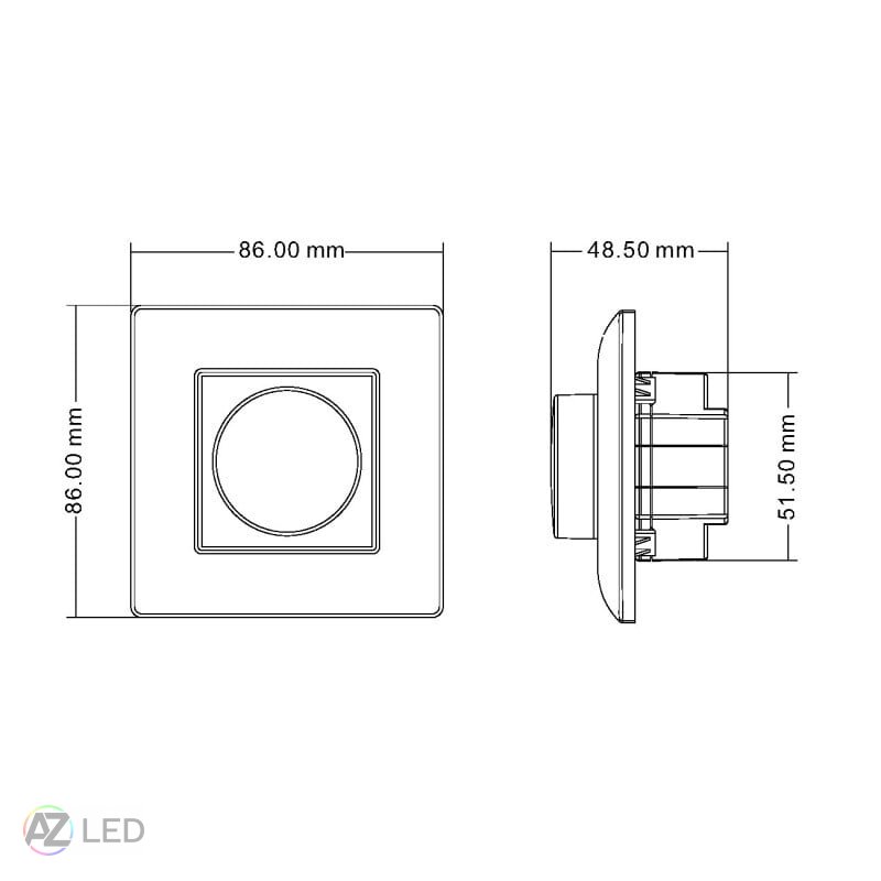 Stmívač dimLED OV TRIAK KNT240W černý