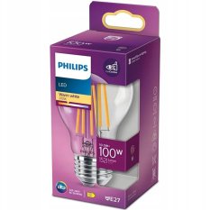 LED žárovka Philips Glass Filament 10,5-100W 2700K E27