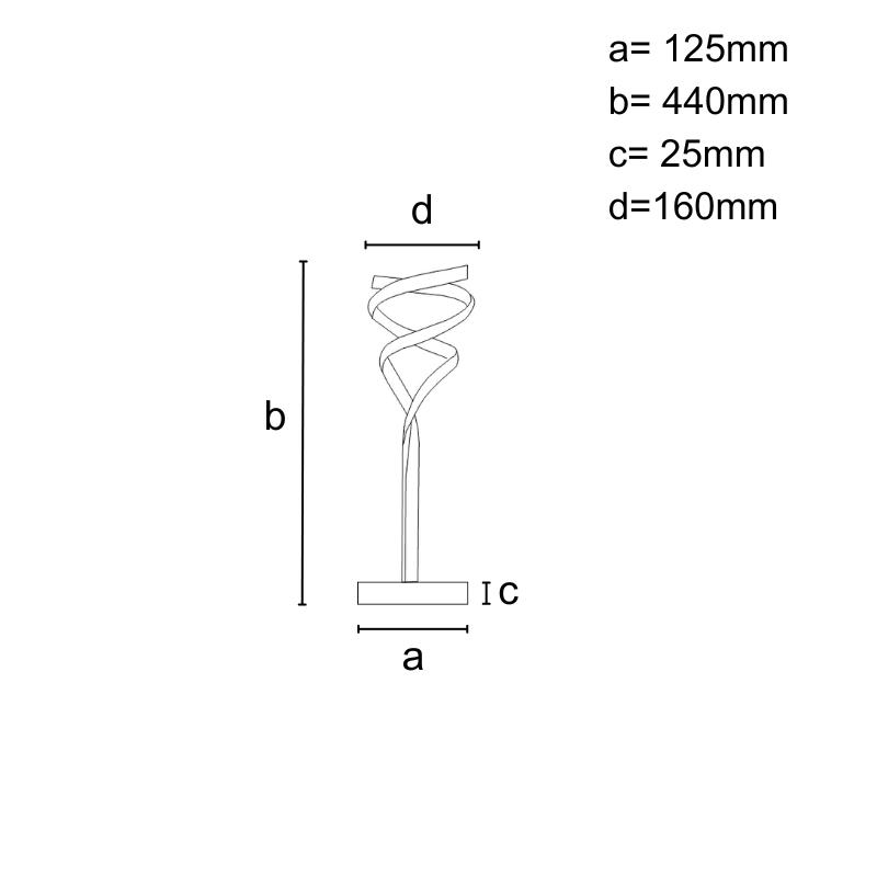 LED designová stolní lampa JT1308 28W