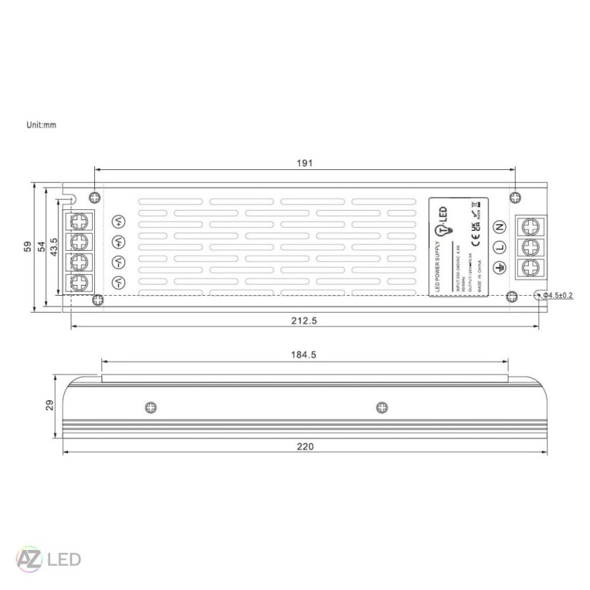 Trafo pro zapojení LED osvětlení NPZ 12V 350W