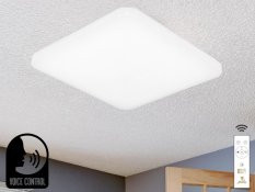 LED stropní lampa OPAL + DO + OVLÁDÁNÍ HLASEM 48W - LC902S/SV