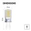 Multipack LED žárovek Emos Classic G9 JC 4W (2ks) - Barva světla: Denní bílá