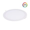 LED panel vestavný kulatý bílý 24V 27W RGBCCT 225mm
