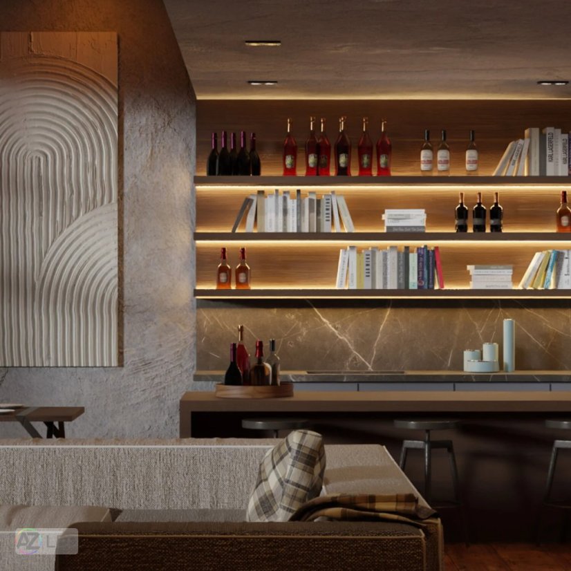 LED profil 2SP-B pro police - Bronz