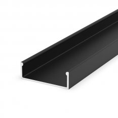 Nástěnný LED profil - P13-1 široký černý