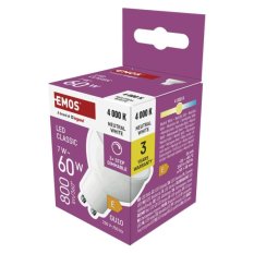 LED žárovka Emos Classic GU10 MR16 7W bílá 800 lm 100 ° (1525730432)
