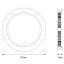 LED panel RONDO CLASSIC 12W 175mm stříbrný rozměry LED panel RONDO CLASSIC 12W 175mm stříbrný rozměry